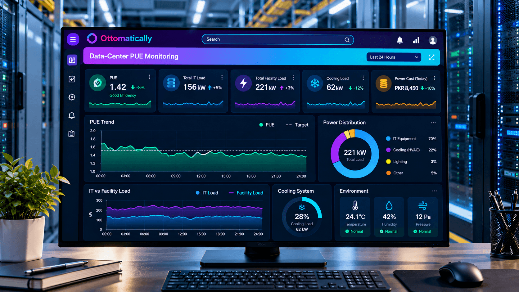 Data Center PUE Monitoring